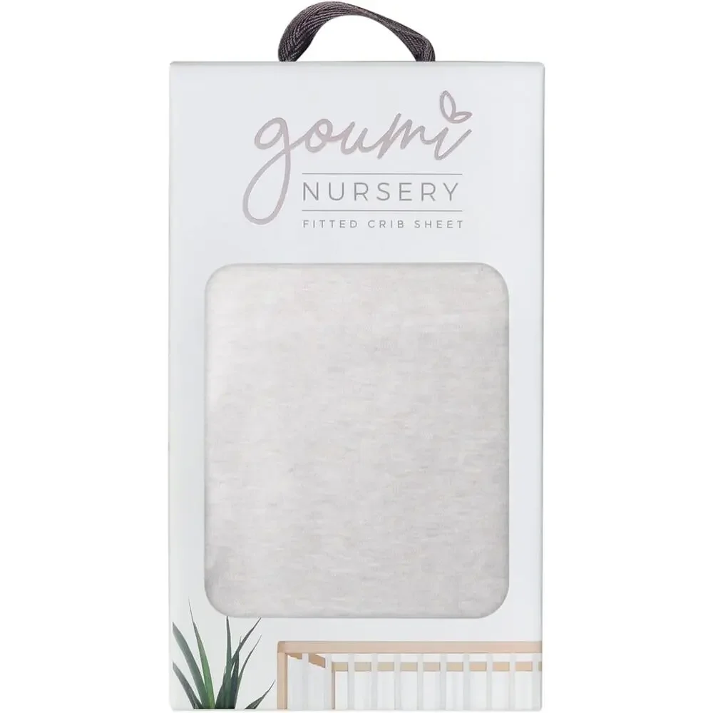 Goumi‎ Storm Gray Crib Sheet NWT